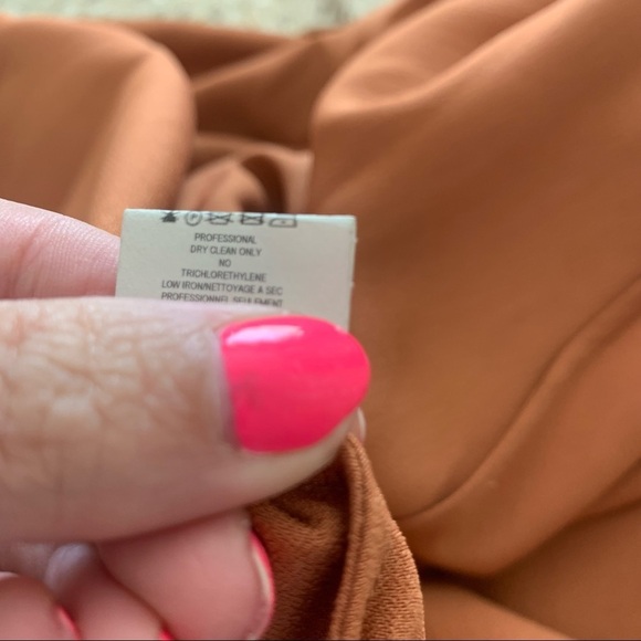 Zac Posen Open Back Evening Gown SZ 12 NWOT Copper Caramel Mermaid Flutter - Picture 10 of 11